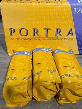 Kodak Professional 120 Portra 160NC Natural Color Film Open Box 3 Sealed
